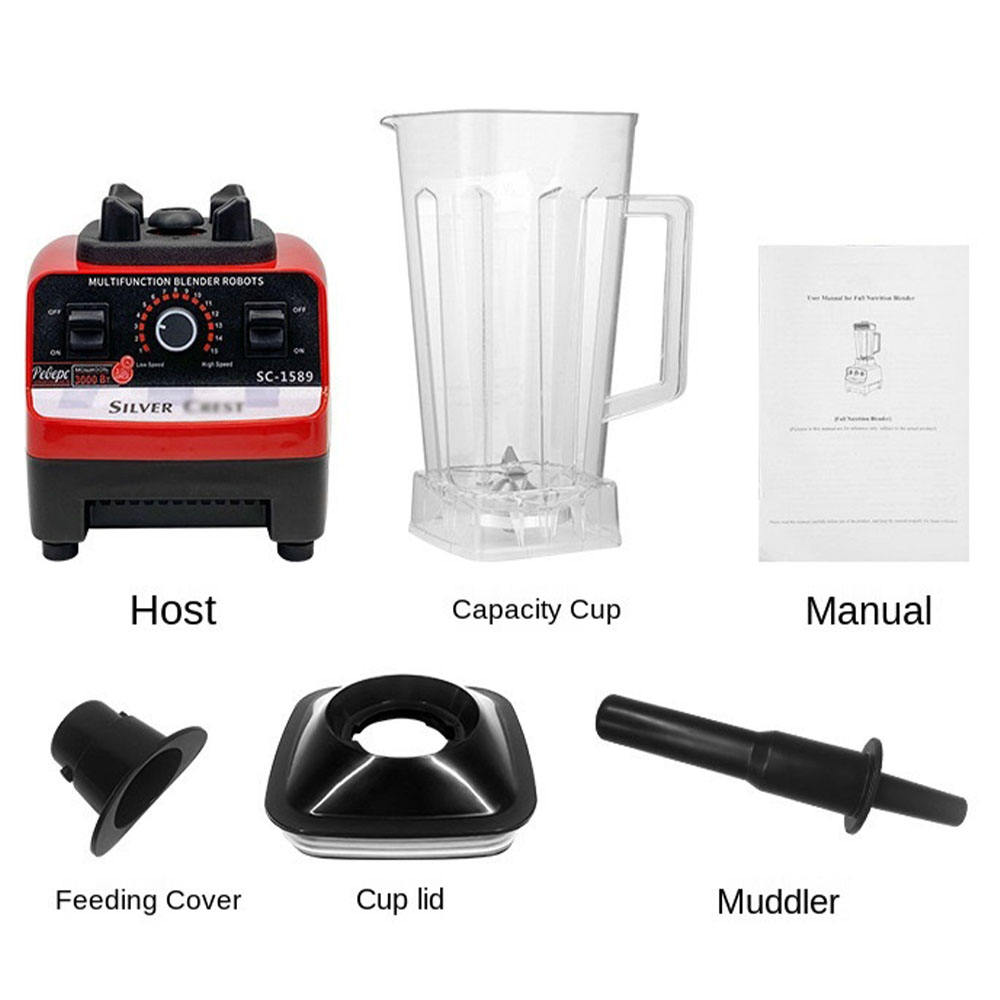 🥤 Blender Professionnel Silver Crest 4500W – 2 en 1